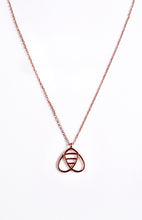 Load image into Gallery viewer, Rose Gold Bee Inspired Pendant Necklace