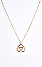 Load image into Gallery viewer, Gold Bee Inspired Pendant Necklace