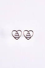 Load image into Gallery viewer, Silver Bee Inspired Earrings