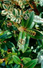 Load image into Gallery viewer, Rose Gold Bee Inspired Earrings
