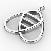 Load image into Gallery viewer, Silver Bee Inspired Pendant Necklace