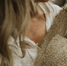 Load image into Gallery viewer, Silver Bee Inspired Pendant Necklace