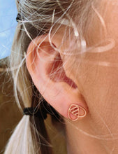 Load image into Gallery viewer, Rose Gold Bee Inspired Earrings